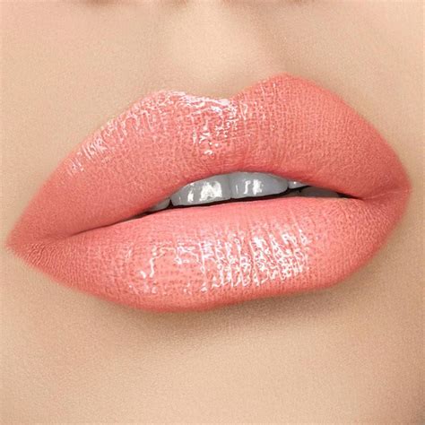 pale peach lipstick